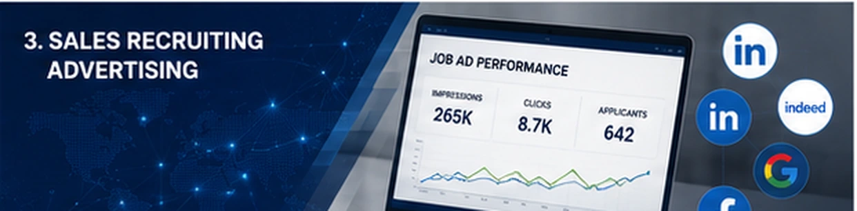 Recruiting advertising performance dashboard